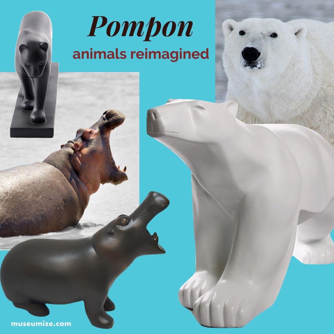 Statue replika f. pompon, polar bear cheapest (11 cm)