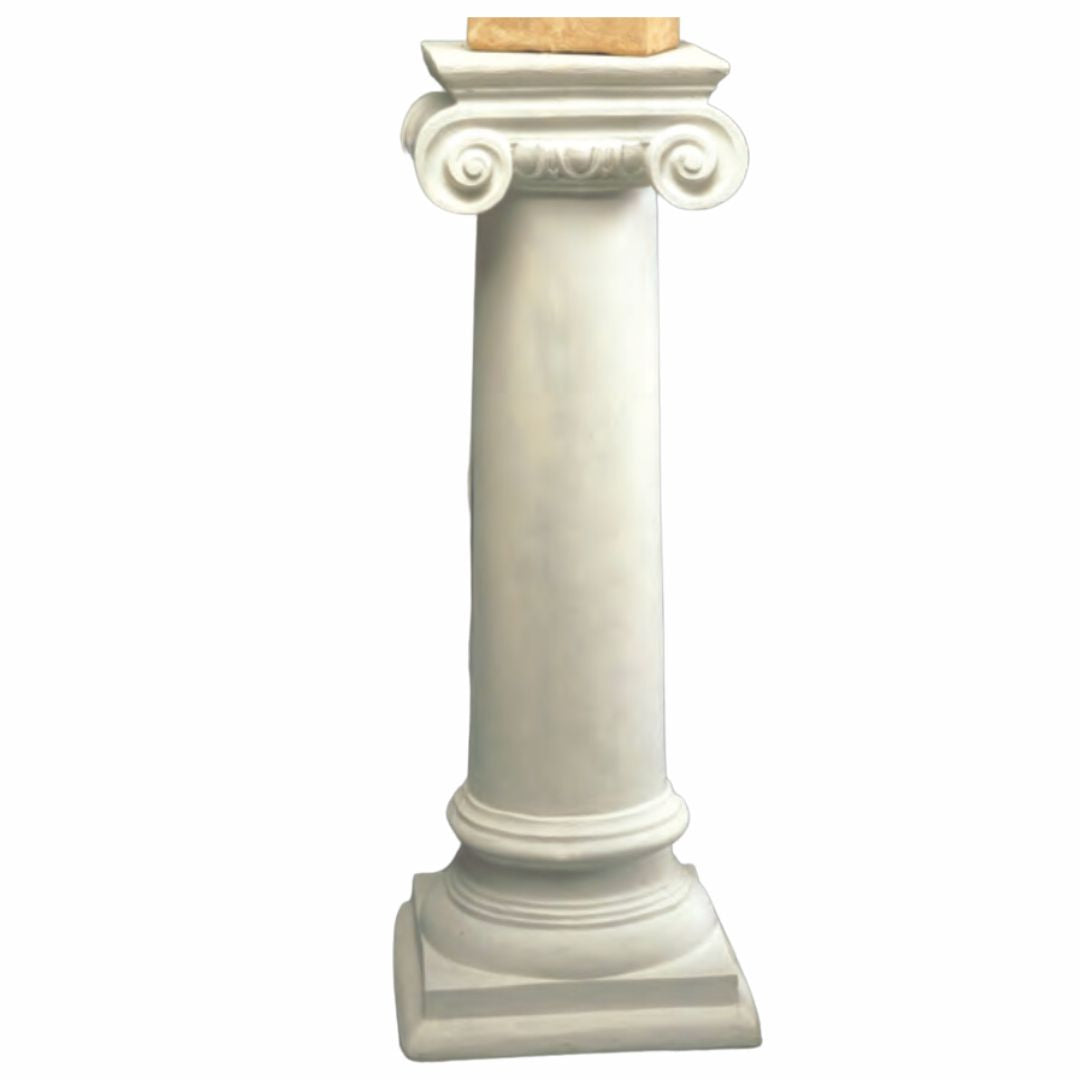 Pedestal de media columna 118001 Profhome Columna Elemento decorativo  estilo Neoclasicismo blanco