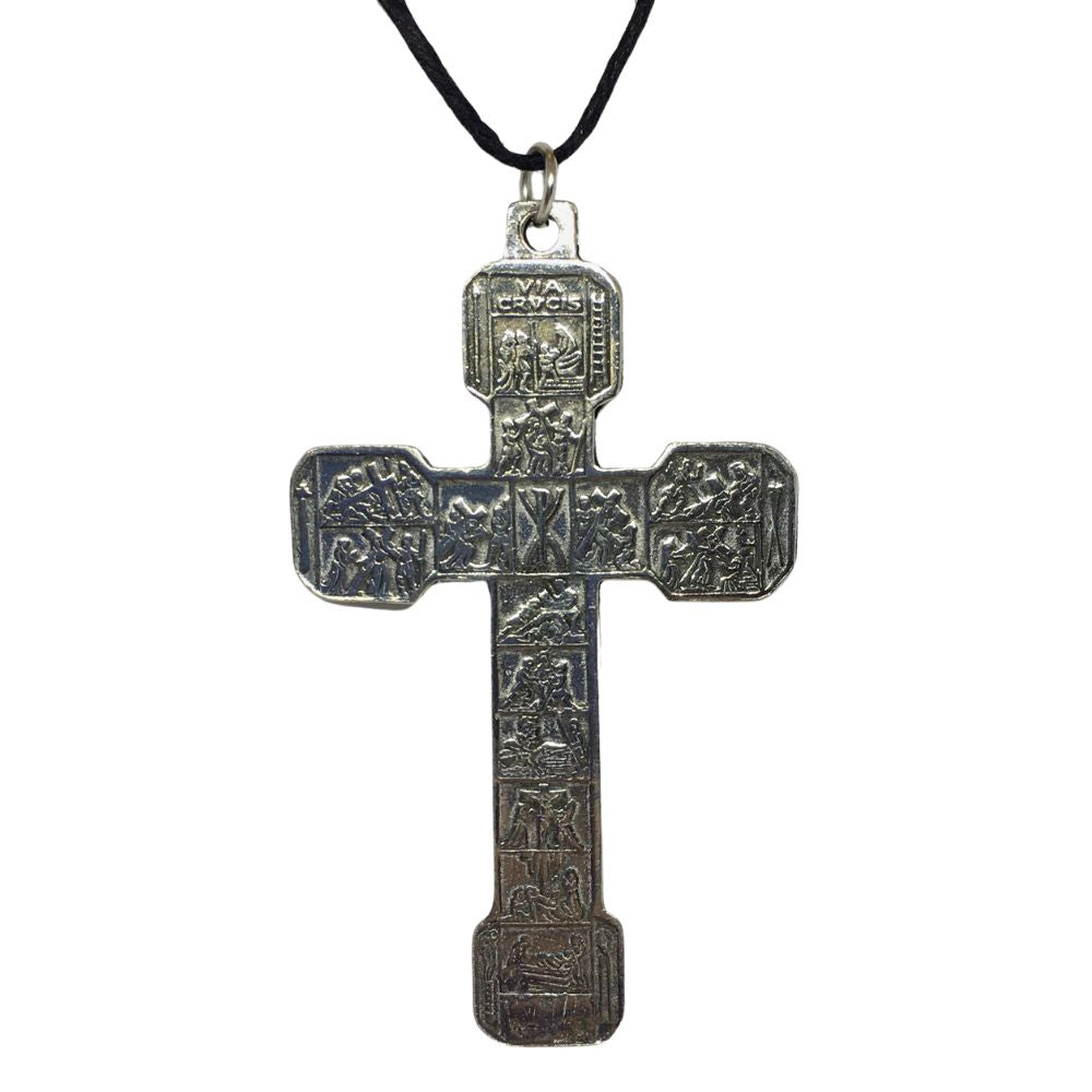 2 Wood Cross Pendant 2 Inch Engraved Ends Wood Cross Necklace 353