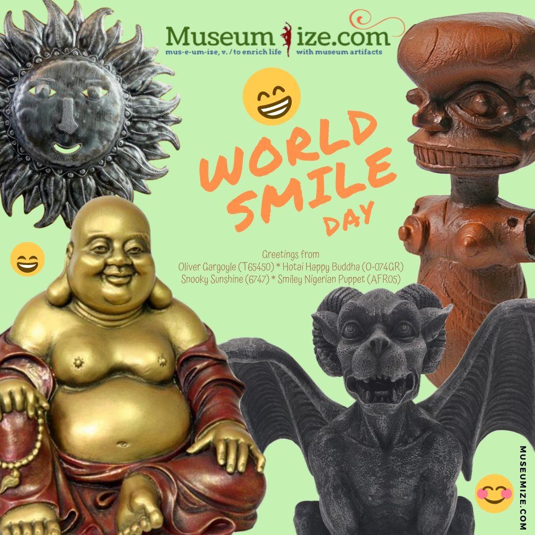 Smiles on Art Statues | Celebrate National Smile Day - Museumize.com