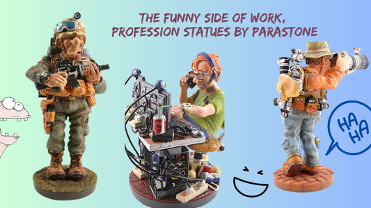 finding humor in our jobs, profession statues by Parastone, like Forchino