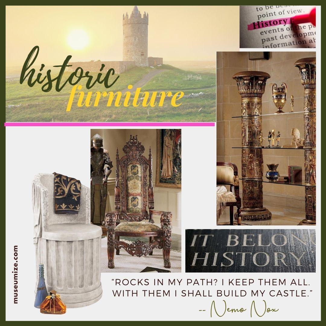 Historic Furniture of Old World Castles, Villas, and Manors - Museumize.com