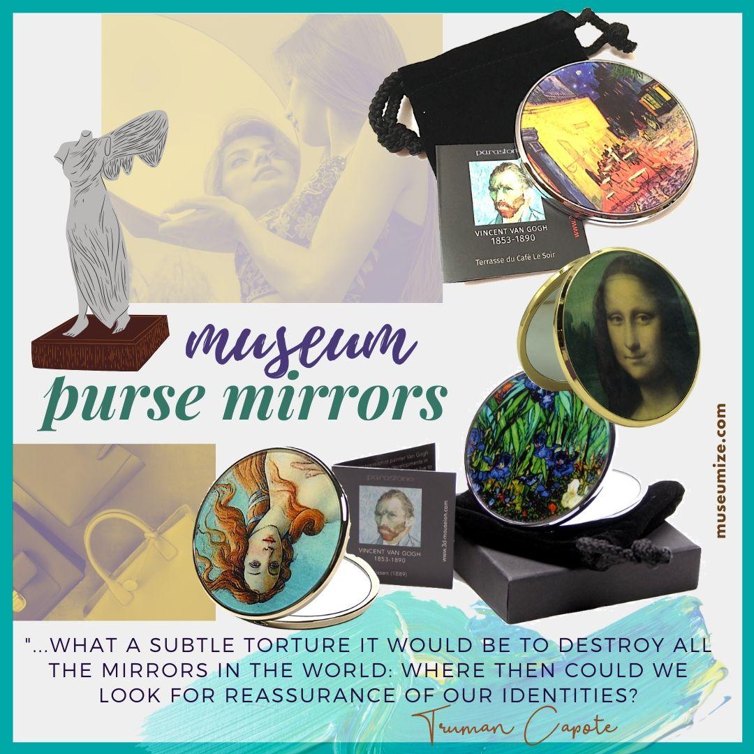 Mirror Purse Handbag with Magnification - Museumize.com