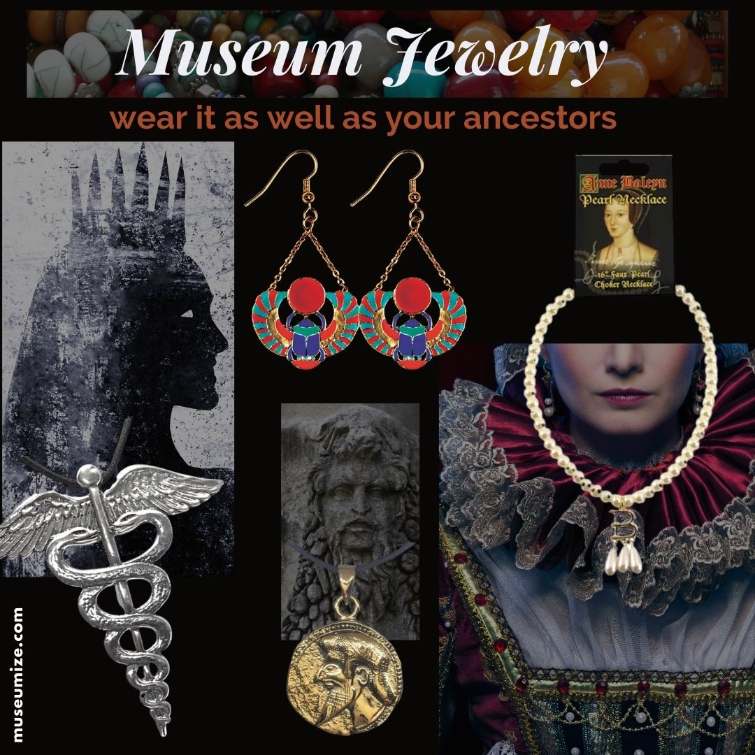 museum jewelry historic replicas necklaces earrings