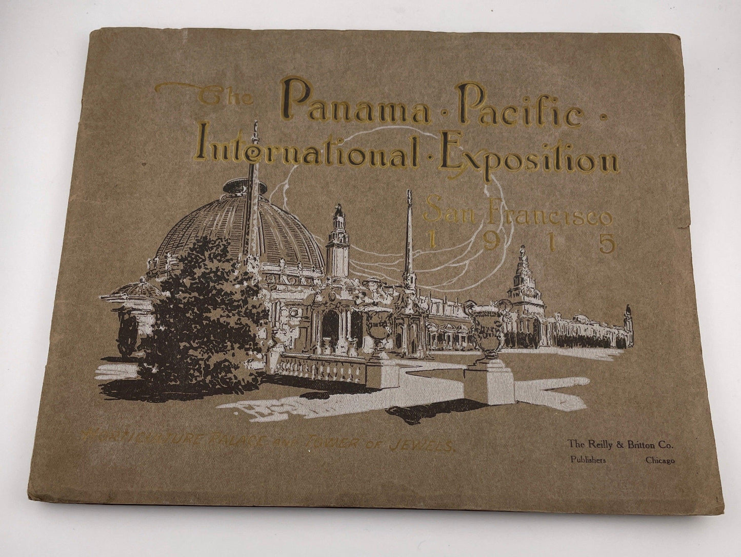 Book - Panama Pacific International Exposition 1915 original show catalog San Francisco attic no returns - Museumize.com