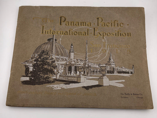 Book - Panama Pacific International Exposition 1915 original show catalog San Francisco attic no returns - Museumize.com