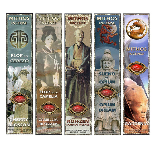 East Asia Incense Sticks Set 15 packs by Flaires 240 Sticks - Museumize.com