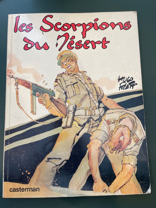 Comic Book - Les Scorpions du Desert Hugo Pratt Historical Graphic Novel War Military French attic no returns