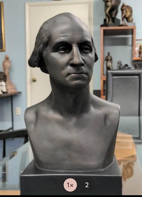 George Washington American President Portrait Bust by Houdon 11H - Museumize.com