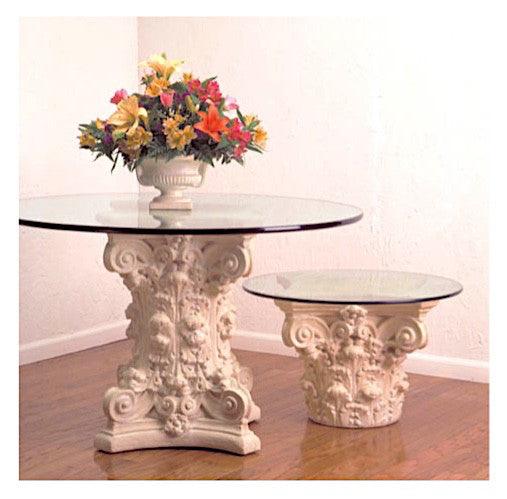 Corinthian Cocktail Table Base 19H Classical Home Decor - Museumize.com