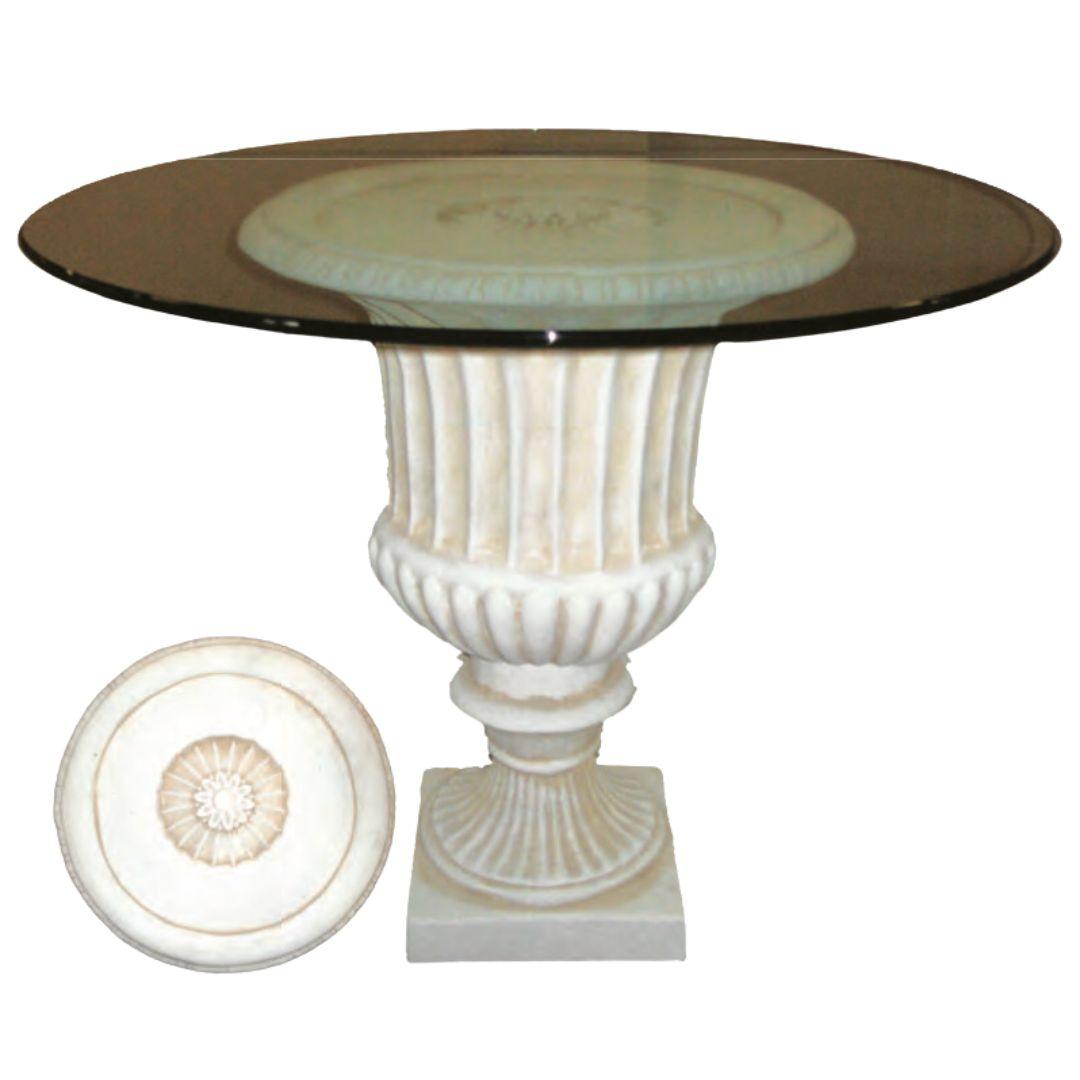 Urn Fluted Classical Dining Table Base 29H - Museumize.com