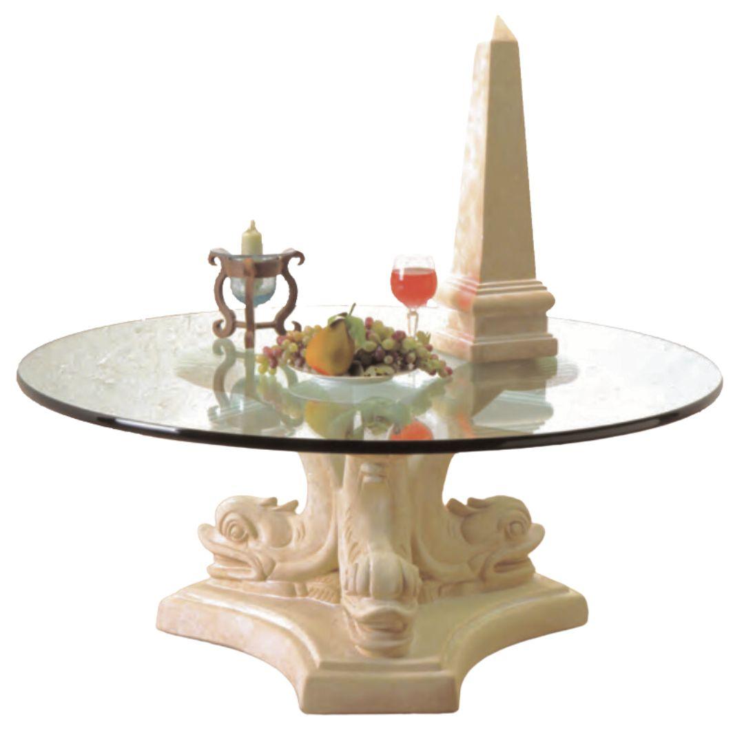 Dolphin Triple Cocktail Table Base 17H Home Decor - Museumize.com