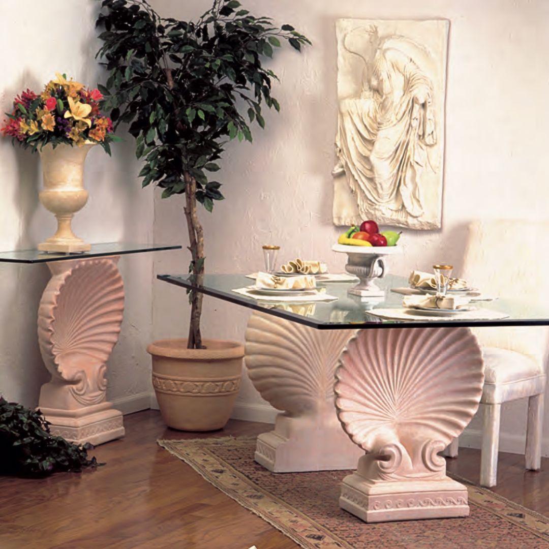 Shell Scalloped Console Table Base 32H - Museumize.com