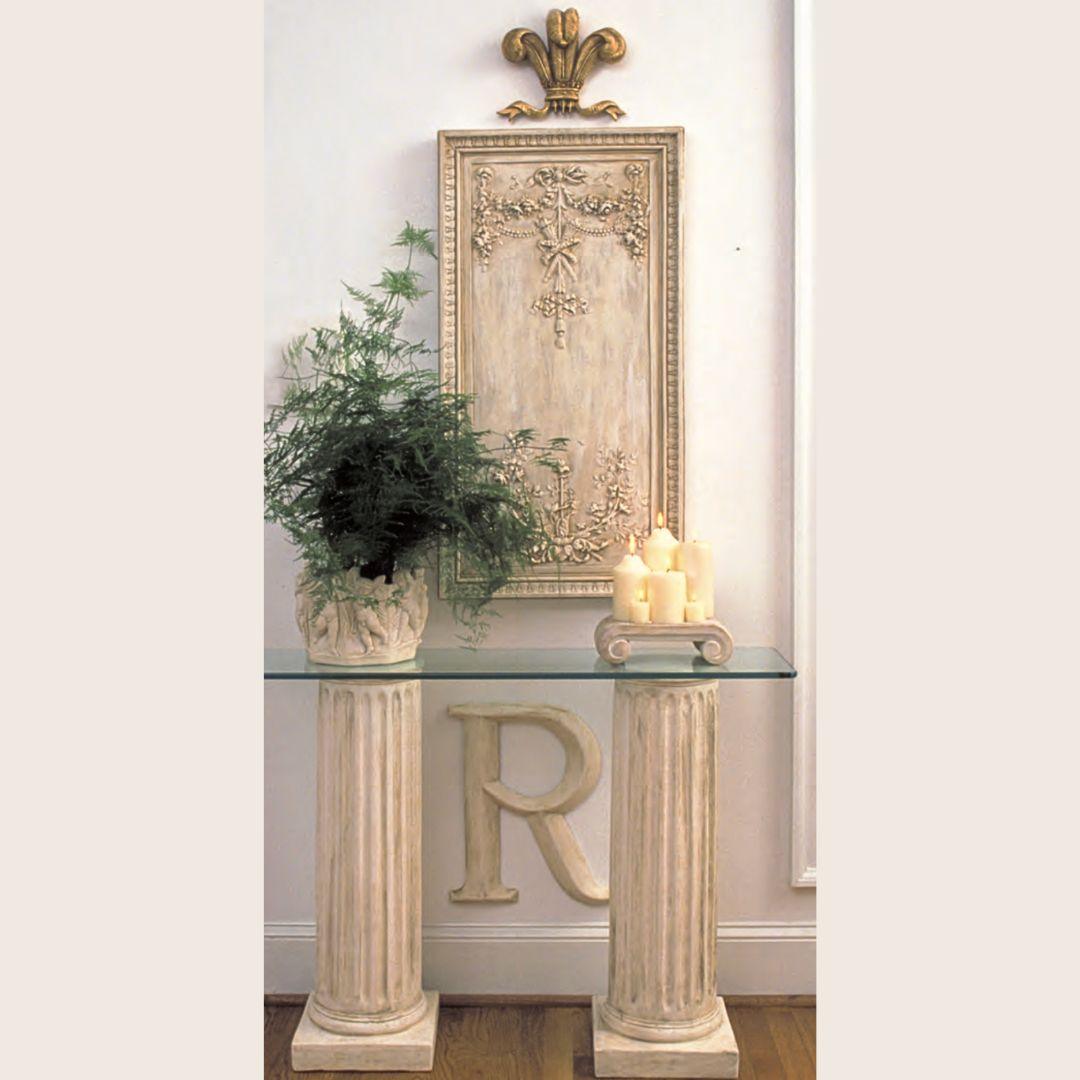 Classic Fluted Column Console Base 31H Home Decor - Museumize.com