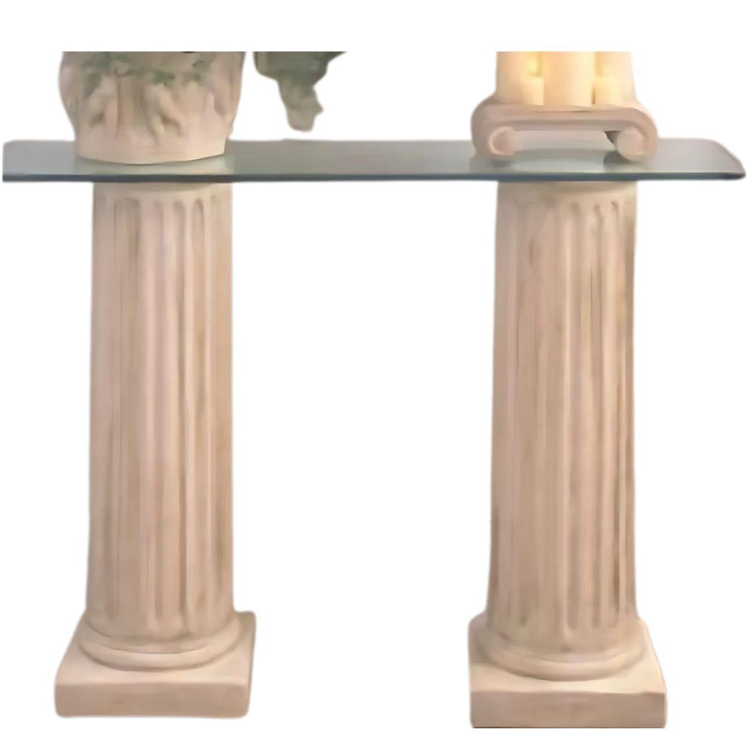 Classic Fluted Column Console Base 31H Home Decor - Museumize.com