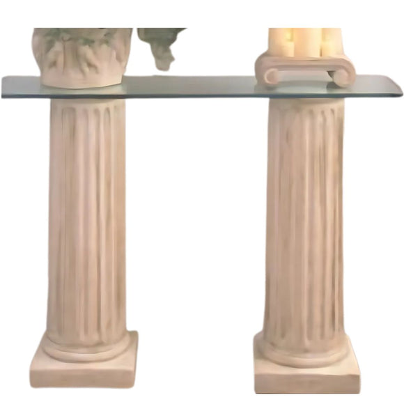 Classic Fluted Column Console Base 31H Home Decor