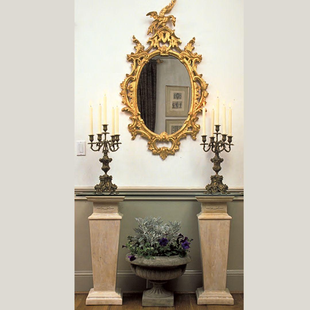 Italian Square Hallway or Buffet Console Column Display Base 31H - Museumize.com