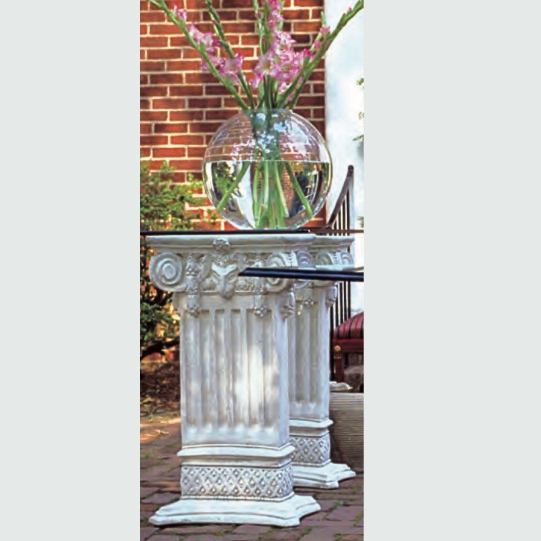 Ponce De Leon Thin Classical Column Buffet Console Base 33H Home Decor - Museumize.com