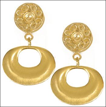 Pre-Columbian Inspired Dangle Earrings: A Tribute to Ancient Nose Ornaments - Museumize.com