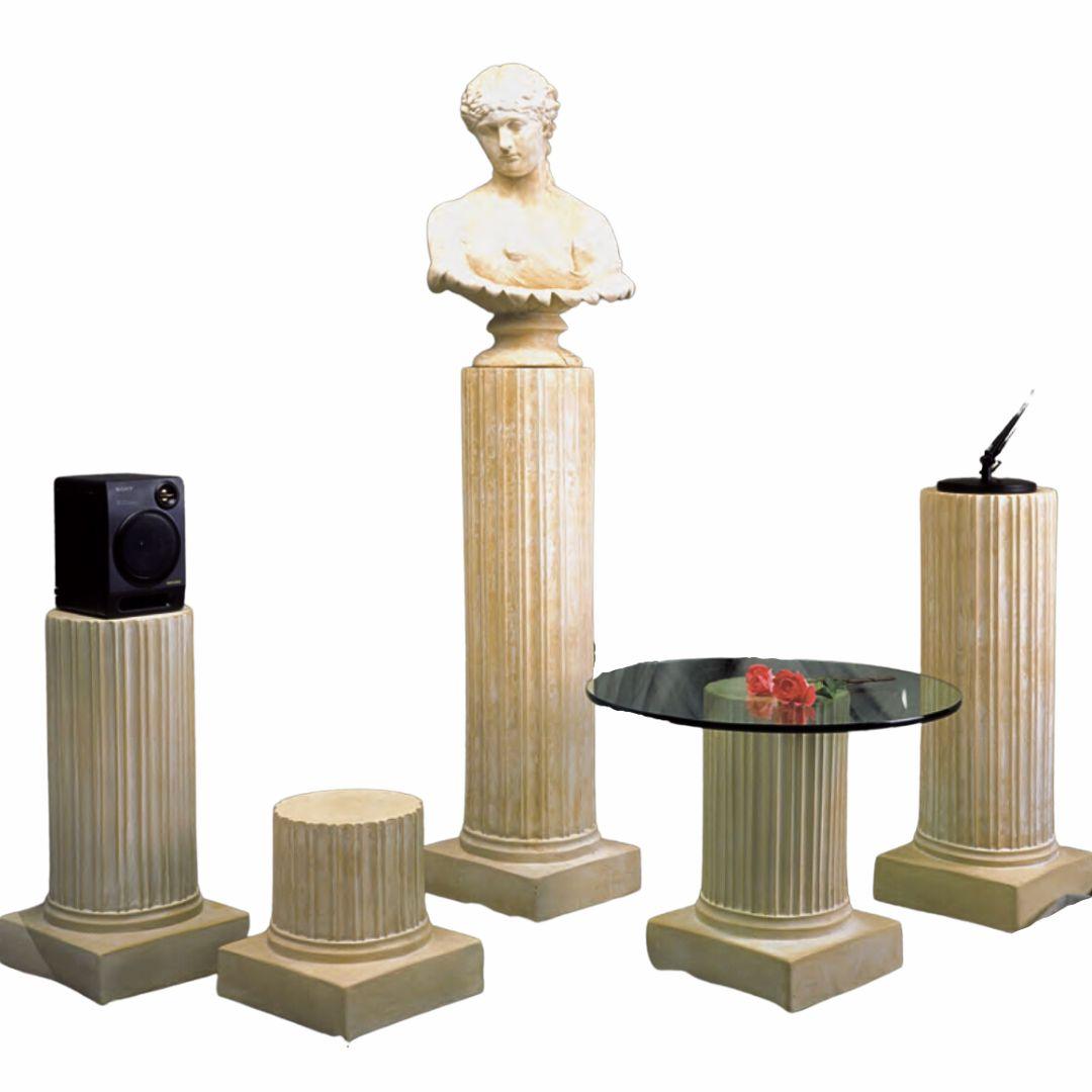 Greek Fluted Column Pedestal Display, Assorted Sizes - Museumize.com