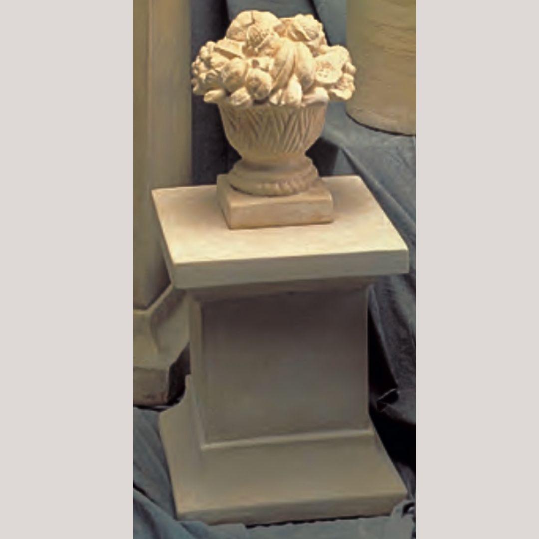 Small Square Pedestal Display Column Base 15.75H - Museumize.com