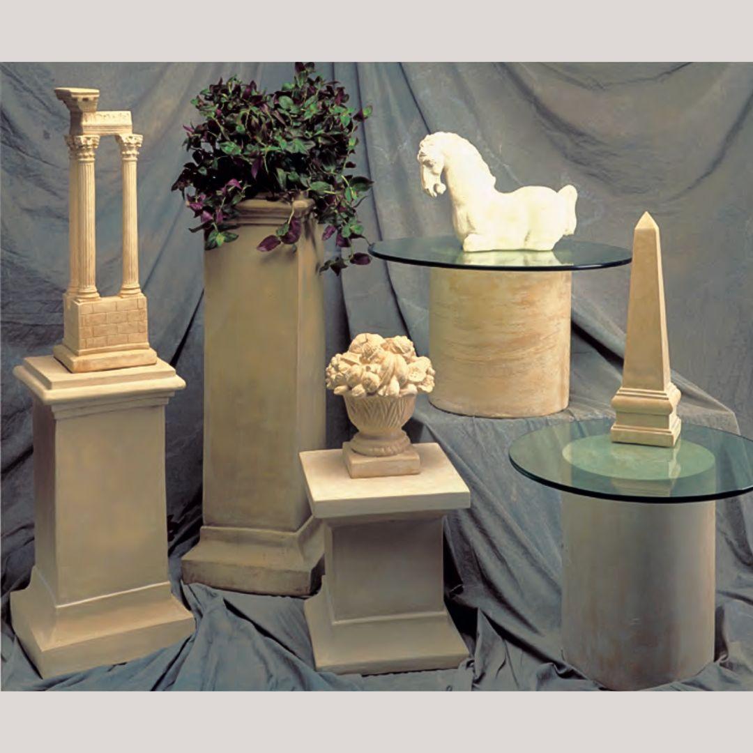 Medium Square Pedestal Display Stand Column Base 25.5H - Museumize.com