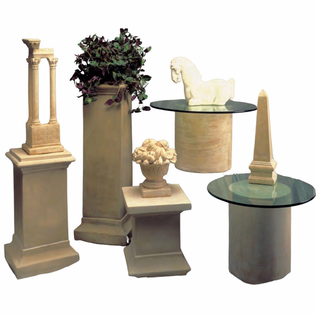 Medium Square Pedestal Display Stand Column Base 25.5H - Museumize.com