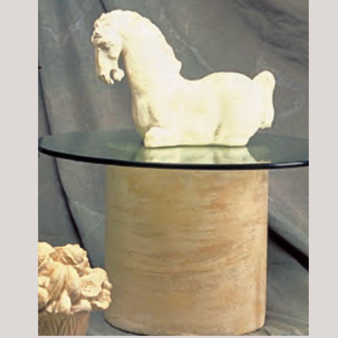 Small Round Drum Pedestal Column Display 16H - Museumize.com