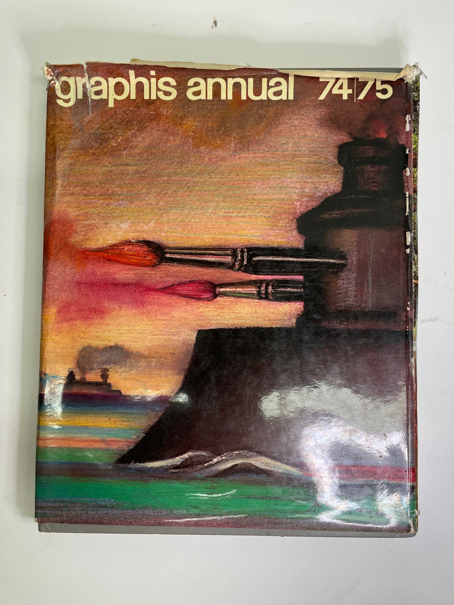 Magazine - Graphis Annual 1974 1975 graphic art design journal attic no returns