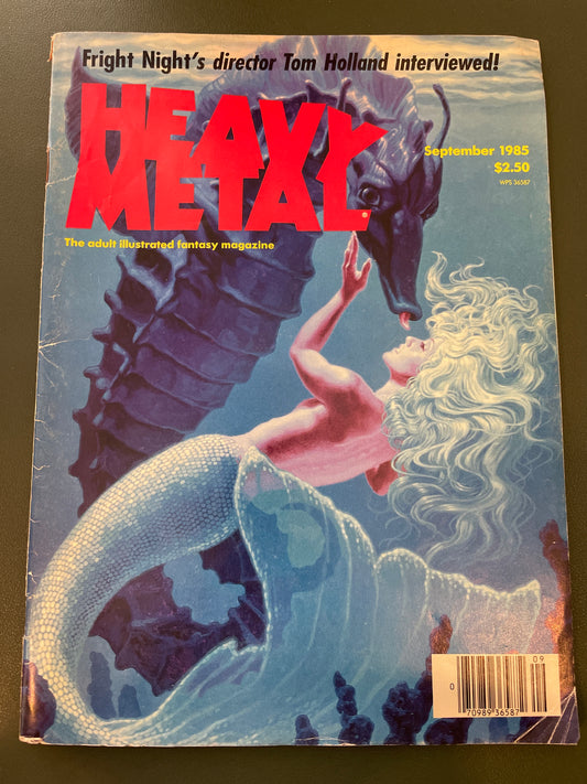 Heavy Metal Magazine, Vintage September 1985 graphic comic AS IS ATTIC no returns