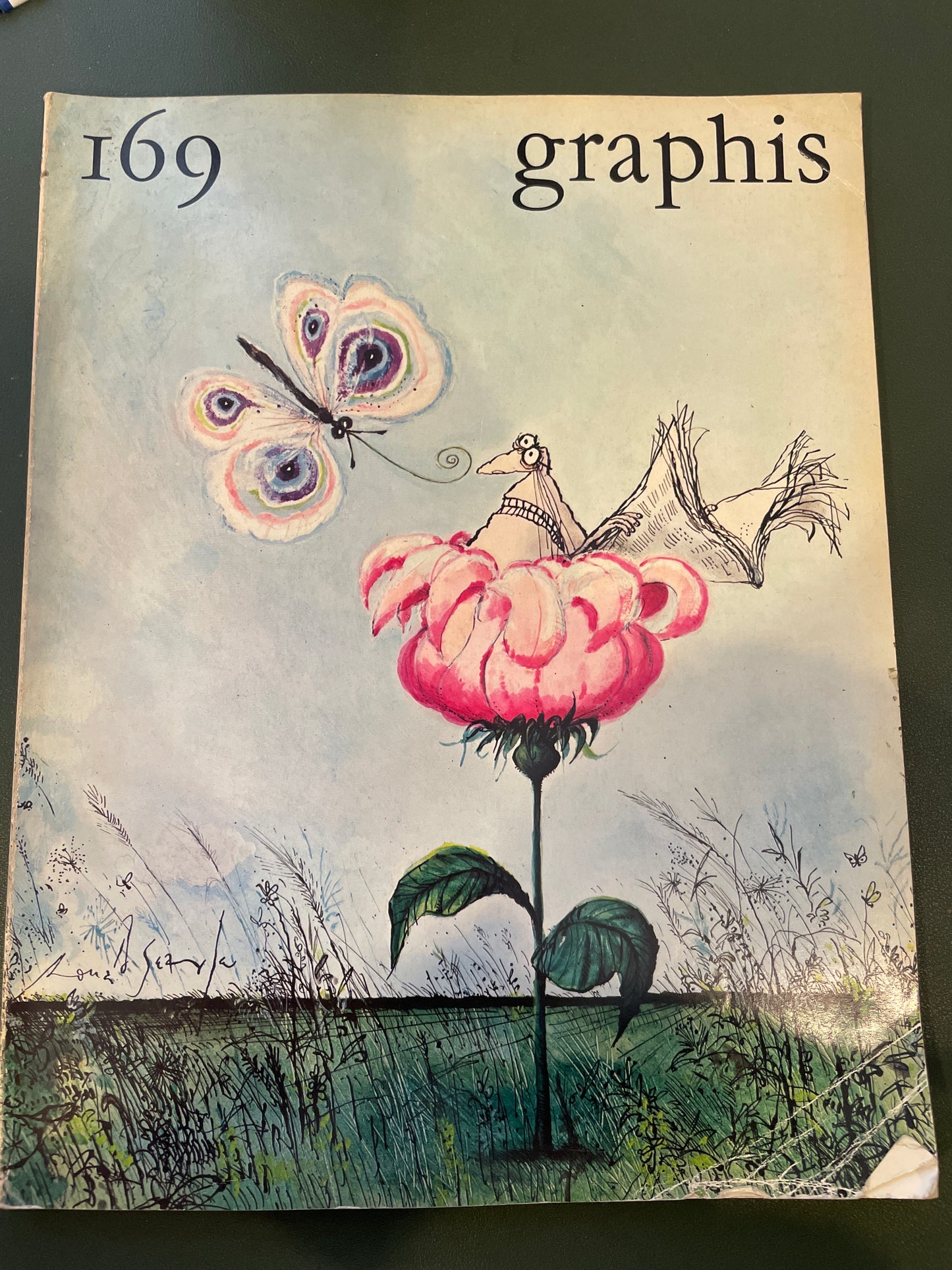 Magazine - Graphis 1973 1974 no 169 graphic art design journal attic no returns