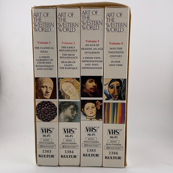 VHS Tapes - Art of the Western World with Michael Wood AS IS ATTIC no returns
