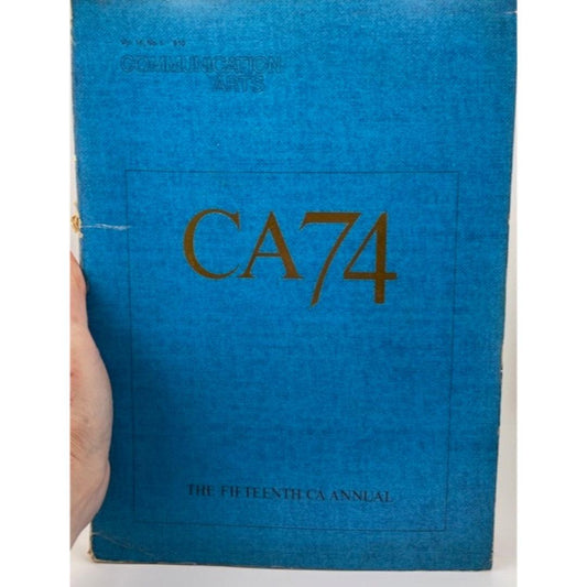 Book - 1974 CA74 Communication Arts Annual Magazine Best Examples attic no returns - Museumize.com