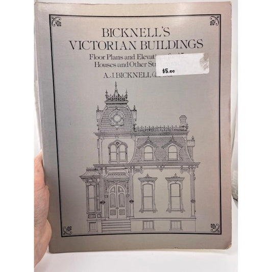 Book - Victorian Buildings Floorplans Elevations by Bicknell attic no returns - Museumize.com