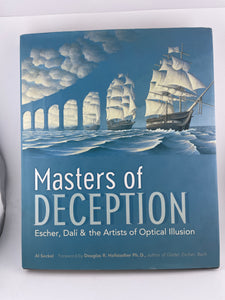 Book -  Escher Dali Optical Illusion Masters of Deception by Al Seckel attic no returns