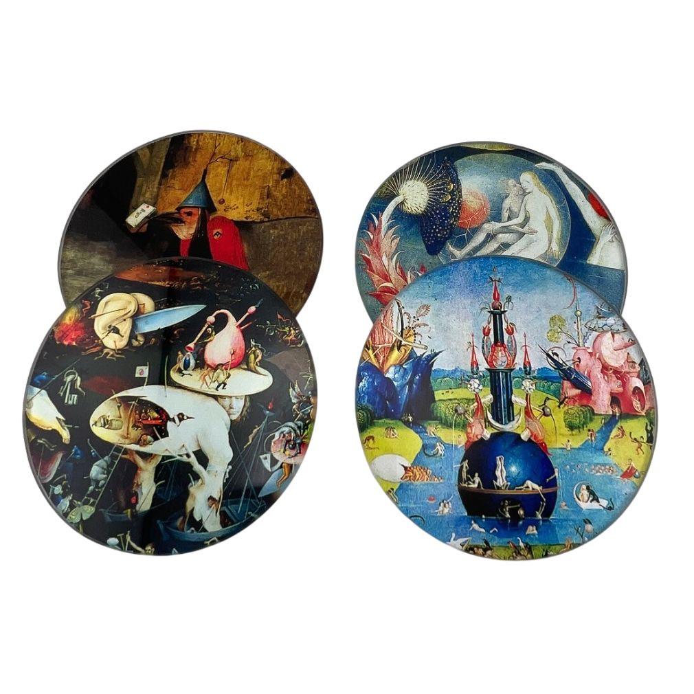 Hieronymus Bosch Paintings Bar Drink Glass Coasters Set of 4 - Museumize.com