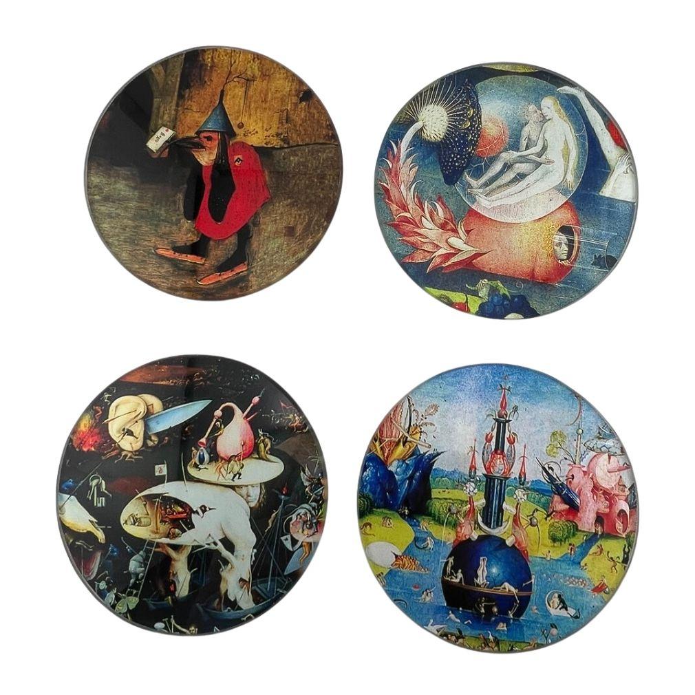 Hieronymus Bosch Paintings Bar Drink Glass Coasters Set of 4 - Museumize.com