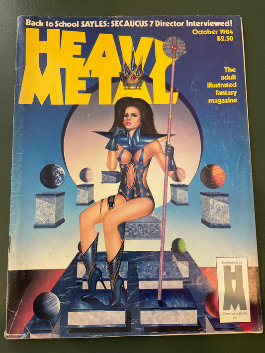 Heavy Metal Magazine, Vintage October 1984 graphic comic AS IS ATTIC no returns