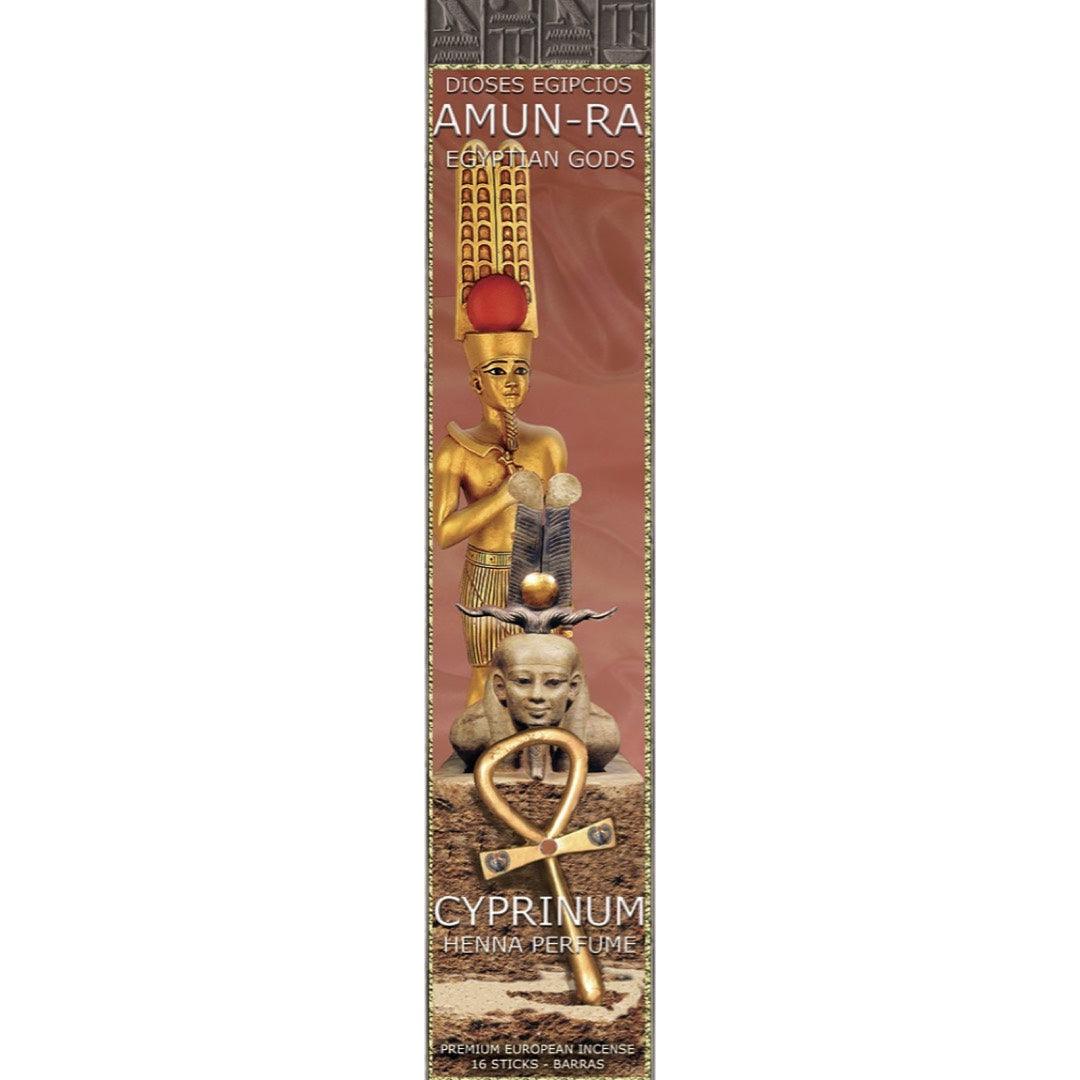 Amun-Ra Henna Cypress Protection Perfume Egyptian Incense Sticks by Flaires - 3 PACK - Museumize.com