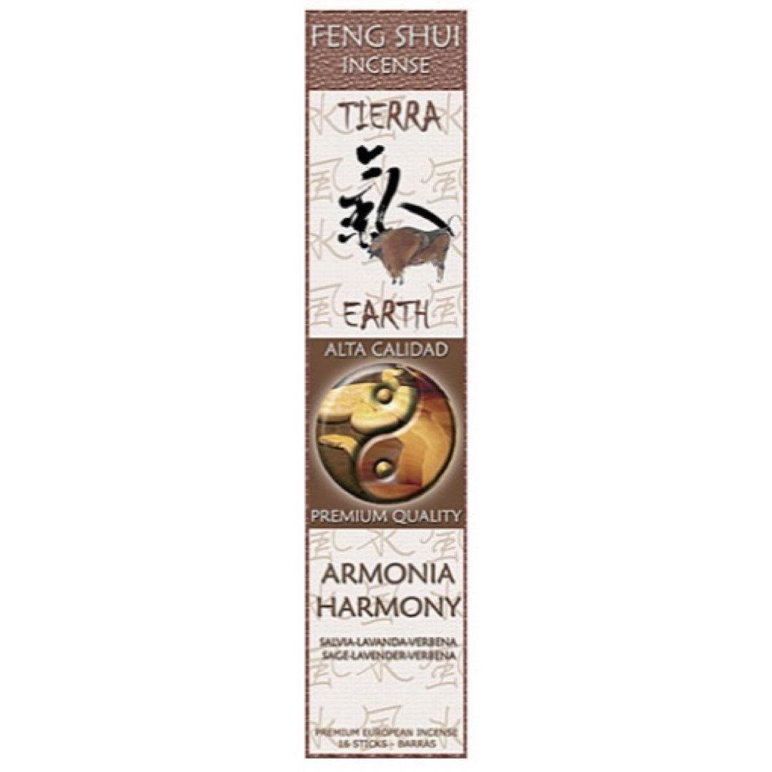 Earth Harmony Feng Shui Incense Sticks Sage Lavender Verbena Flowers by Flaires - 3 PACK - Museumize.com