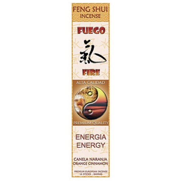 Museumize:Fire Energy Feng Shui Orange Cinnamon Incense Sticks - F-015 - 3 PACK