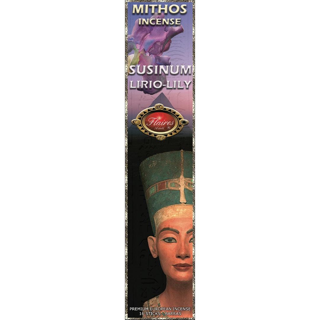 Egyptian Lily Floral Mythos Protection Incense Sticks by Flaires - 3 PACK - Museumize.com