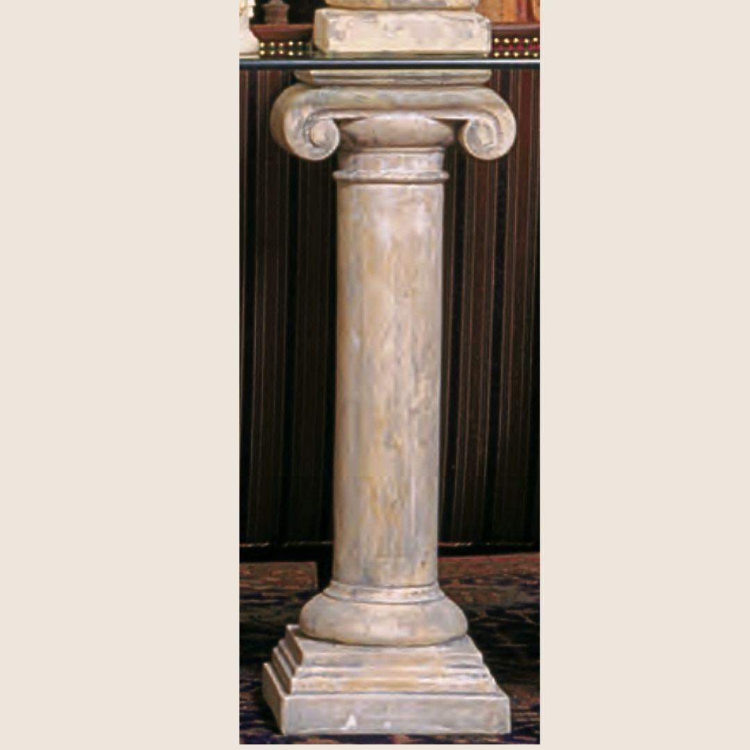 Empire Ionic Capital Column Pedestal Base for Glass Top 29H - Museumize.com