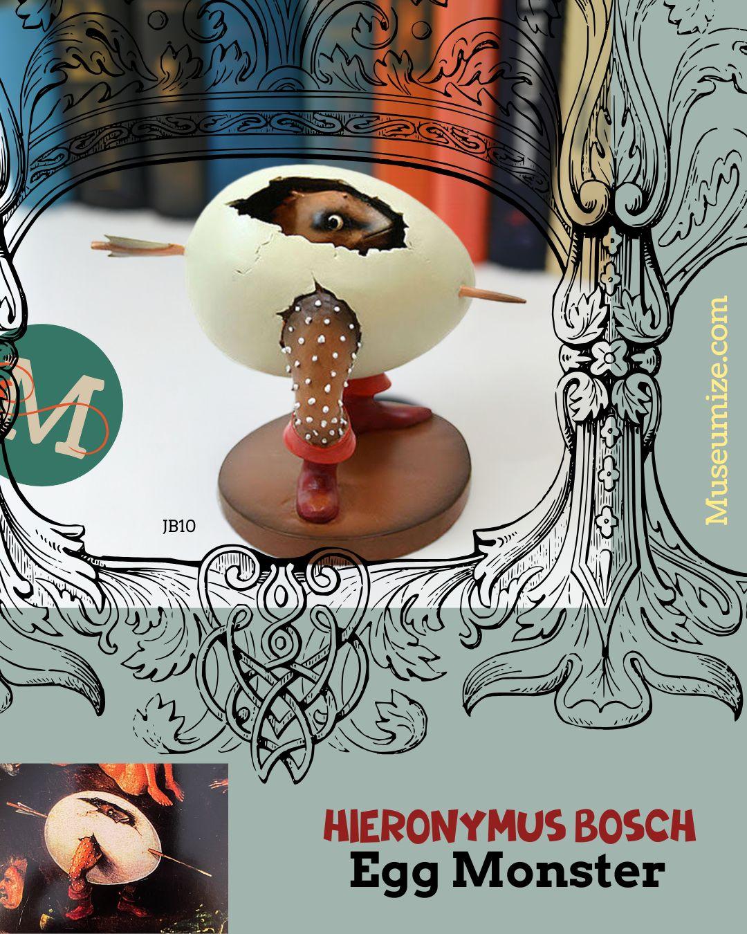 Hieronymus Bosch - Egg Monster Bird Creature Fantasy Statue Parastone Collectible - Museumize.com