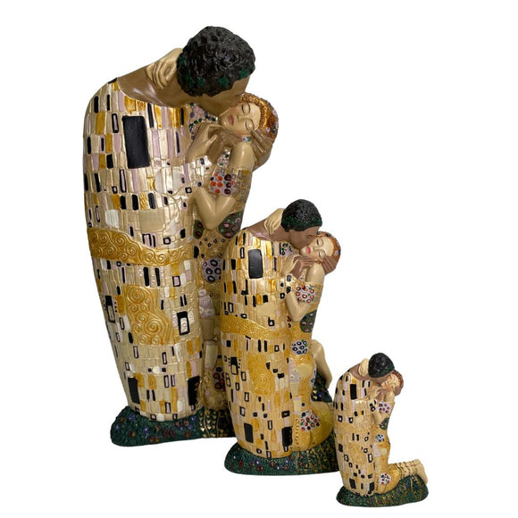 The Kiss Lovers Kissing by Gustav Klimt Statue Adaptation Parastone, Assorted Sizes