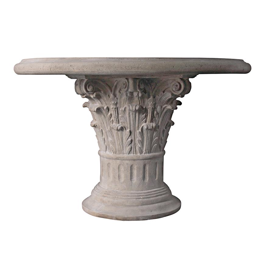 Garden Roman Corinthian Capital Architectural Table 48x48x32H