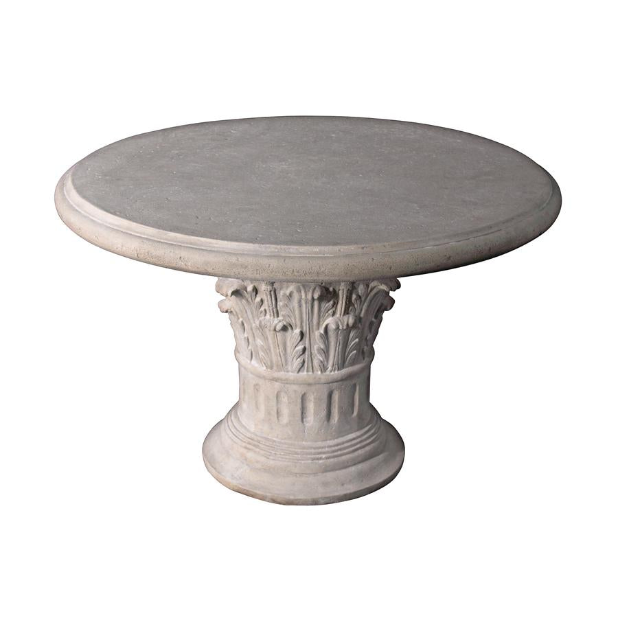 Garden Roman Corinthian Capital Architectural Table 48x48x32H