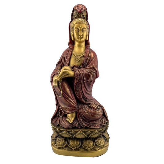 Kuan Yin Pouring Water of Compassion Statue 13H AS IS ATTIC no returns