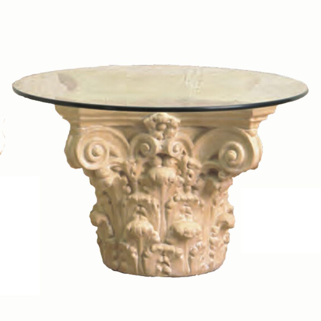 Corinthian Cocktail Table Base 19H Classical Home Decor - Museumize.com