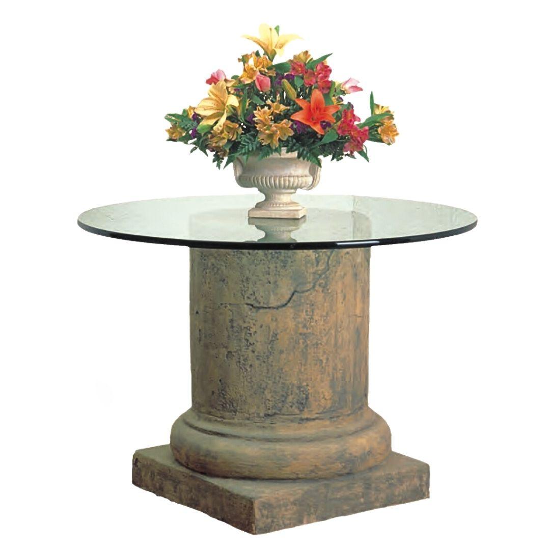 Medieval Pillar Column Dining Table Base 29.5H - Museumize.com